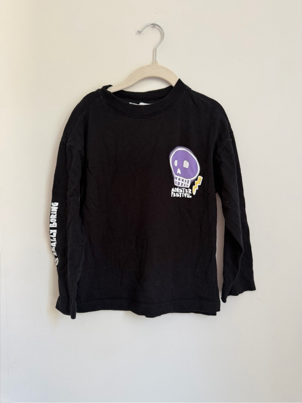 Zara 'Monster Festival' Kids Long-Sleeve Tee (Size 7)